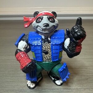 Vintage 1990 Panda Khan Teenage Mutant Ninja Turtles TMNT Action Figure
